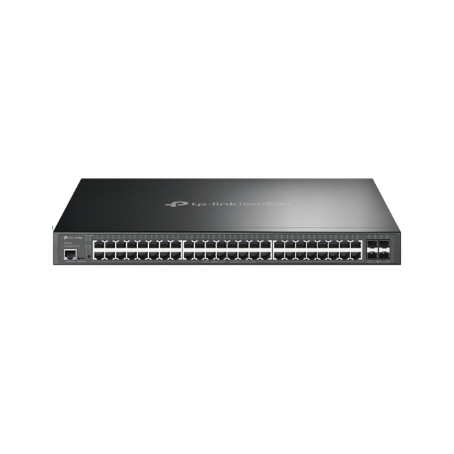 TP-Link Omada SG3452XP switch Gestionado L2+ Gigabit Ethernet (10/100/1000) Energía sobre Ethernet (PoE) 1U Negro