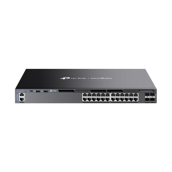 TP-Link Omada SG6428X switch Gestionado L3 Gigabit Ethernet (10/100/1000) 1U Negro