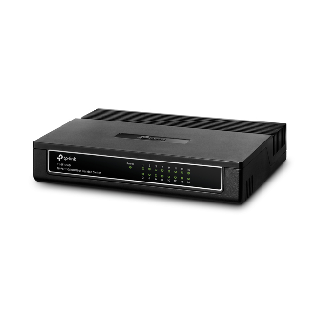 TP-Link TL-SF1016D switch Fast Ethernet (10/100) negro
