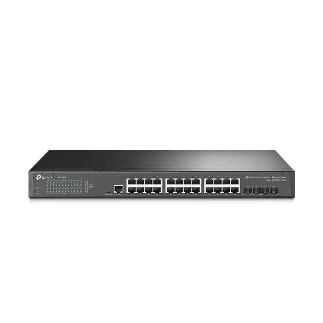 TP-Link JetStream TL-SG3428X switch Gestionado L2+/L3 Gigabit Ethernet (10/100/1000) 1U Negro