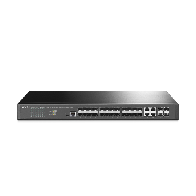 TP-Link JetStream TL-SG3428XF switch Gestionado L2+ 1U Negro