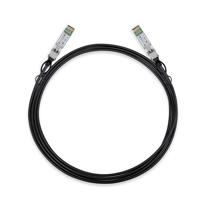 TP-Link TL-SM5220-3M Cable de fibra óptica e InfiniBand SFP+ DAC Negro