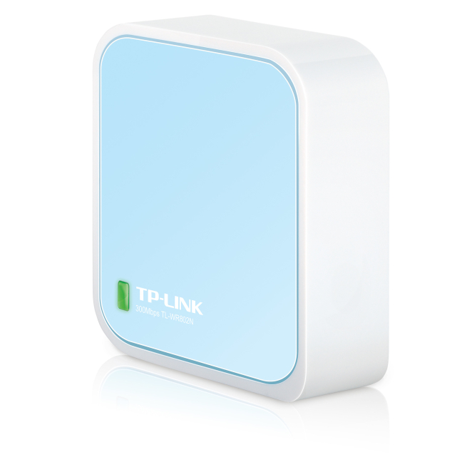 TP-Link TL-WR802N router inalámbrico Ethernet rápido Banda única (2,4 GHz) Azul, Blanco