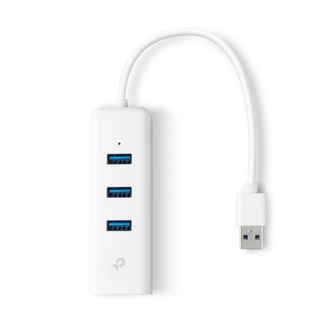 TP-Link UE330 base para portátil y replicador de puertos Alámbrico USB 3.2 Gen 1 (3.1 Gen 1) Type-A Blanco