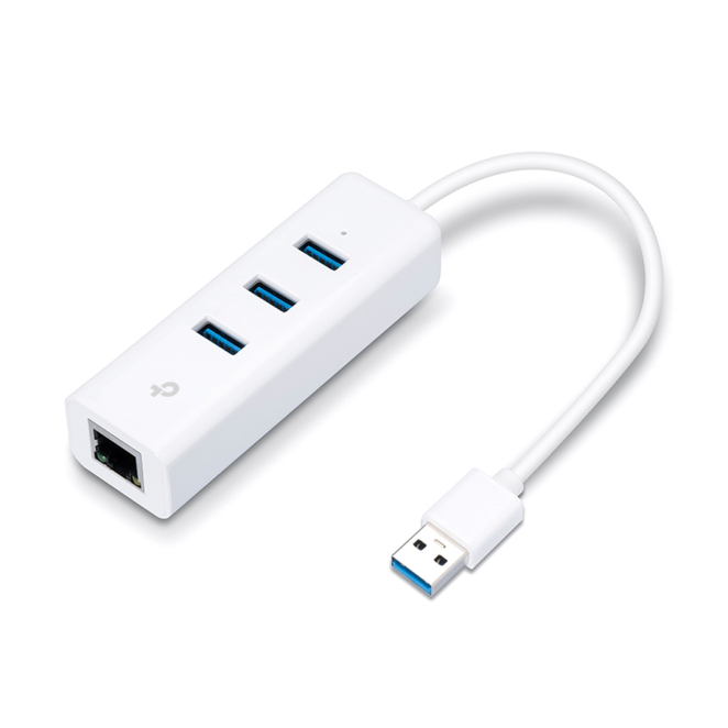 TP-Link UE330 base para portátil y replicador de puertos Blanco