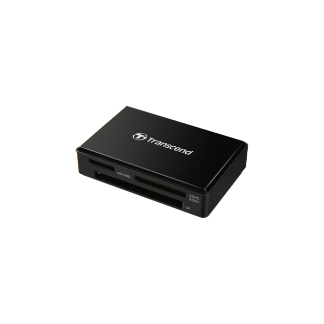 Transcend RDF8 lector de tarjeta MicroUSB Negro