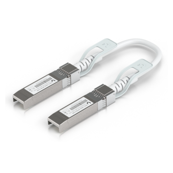 Ubiquiti UACC-Uplink-SFP28-0.15M-10 Cable de fibra óptica e InfiniBand 0,15 m Blanco