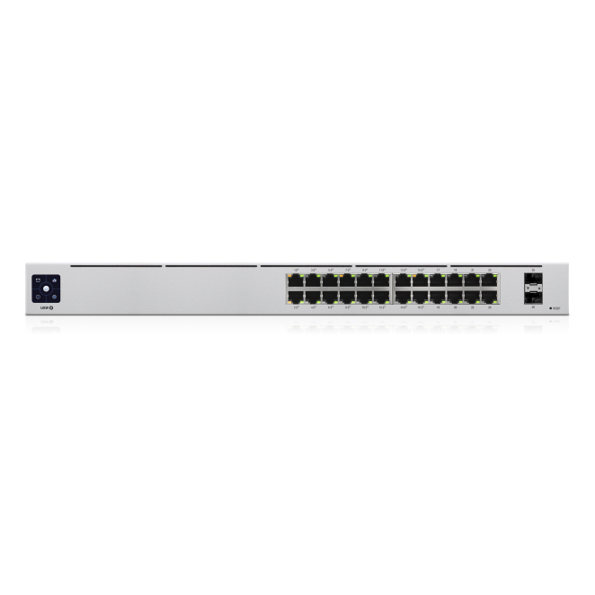 Ubiquiti UniFi 24-Port PoE Gestionado L2/L3 Gigabit Ethernet (10/100/1000) Energía sobre Ethernet (PoE) 1U Plata