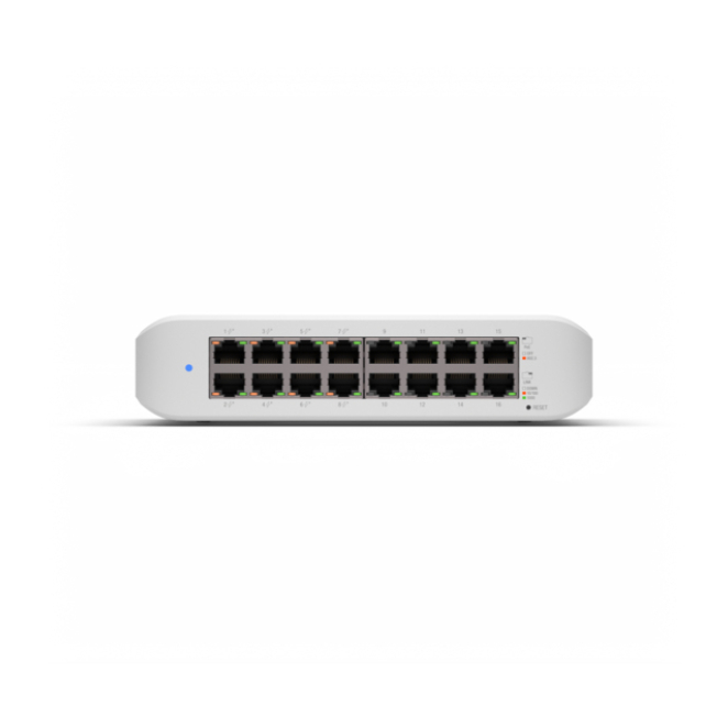 Ubiquiti UniFi Switch Lite 16 PoE L2 Gigabit Ethernet (10/100/1000) Energía sobre Ethernet (PoE) Blanco