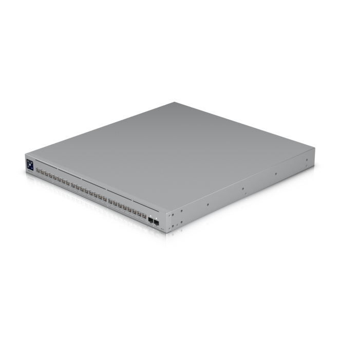 Parte trasera del Ubiquiti UniFi Pro XG 24 mostrando los puertos Ethernet