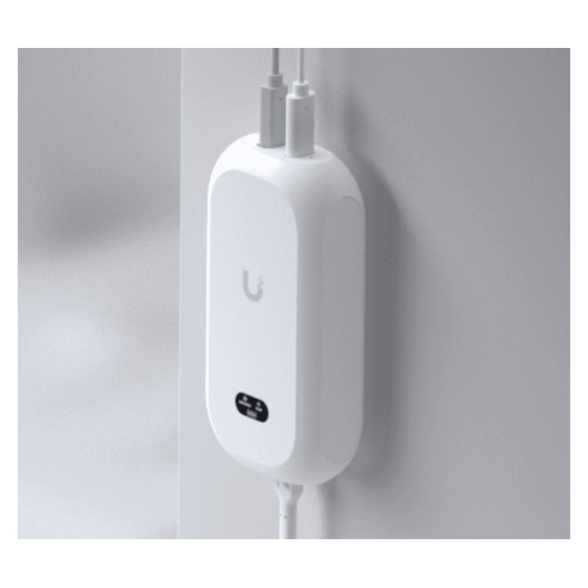 Ubiquiti AI Theta Hub con conexiones integradas.