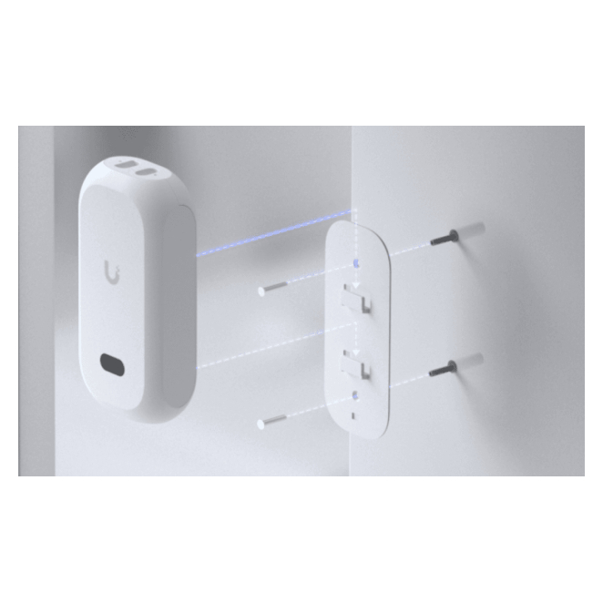 Ubiquiti AI Theta Hub mostrado en un entorno interior.