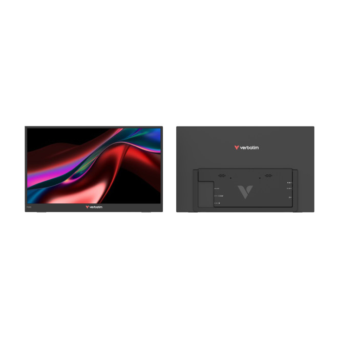 Verbatim Portable 14" FHD Touch Monitor LIGHT Monitor portátil Negro 35,6 cm (14") LCD 1920 x 1080 Pixeles
