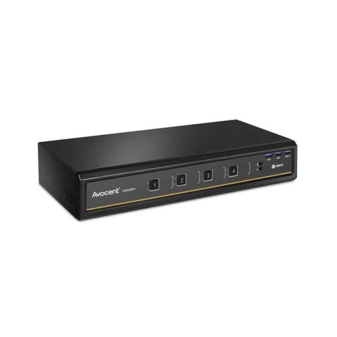 Vertiv Avocent SV340DPH interruptor KVM Negro
