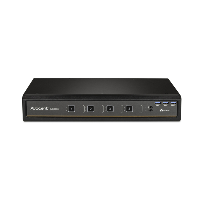 Vertiv Avocent SV340DPH interruptor KVM Negro