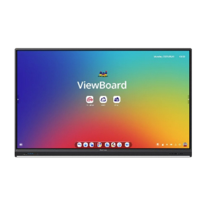 Viewsonic IFP7553 pizarra blanca interactiva 189,2 cm (74.5″) 3840 x 2160 Pixeles Pantalla táctil Negro