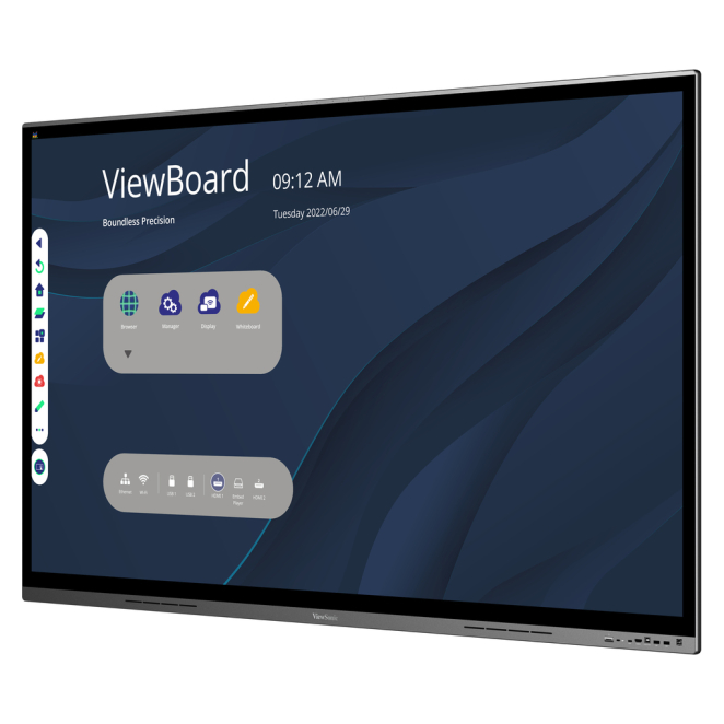Viewsonic IFP7562, pantalla interactiva de 75 pulgadas 4K LED con wifi integrado y procesador Android