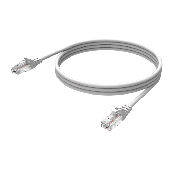 Vision Cat6 UTP, 0.5m cable de red Blanco 0,5 m U/UTP (UTP)