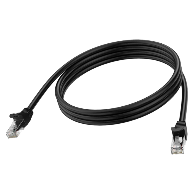 Vision TC 2MCAT6A/BL cable de red Negro 2 m Cat6a U/UTP (UTP)