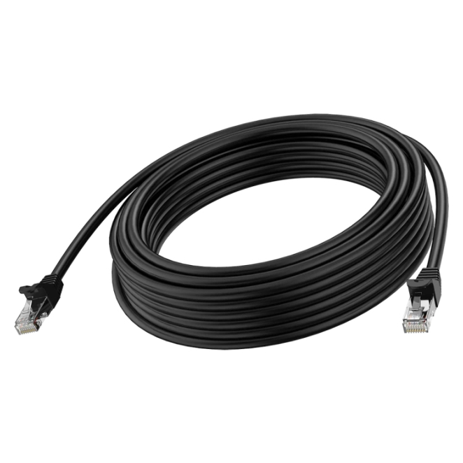 Vision TC 3MCAT6A/BL cable de red Negro 3 m Cat6a U/UTP (UTP)