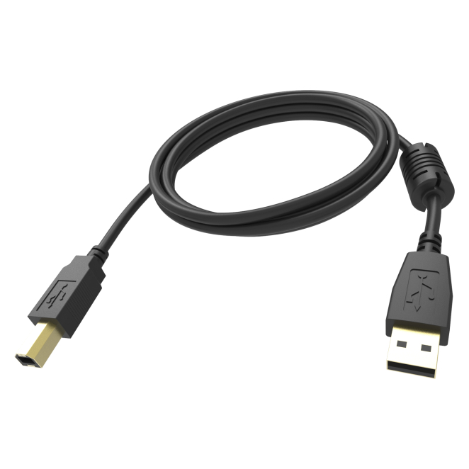 Vision TC 3MUSB/BL cable USB USB 2.0 3 m USB A USB B Negro