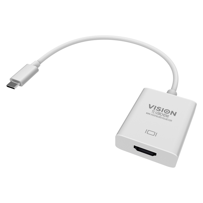 Vision TC-USBCHDMI Adaptador gráfico USB 3840 x 2160 Pixeles Blanco