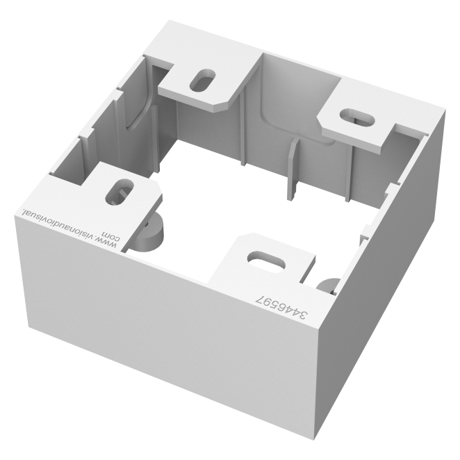 Vision TC3 BACKBOX1G caja electrica Blanco