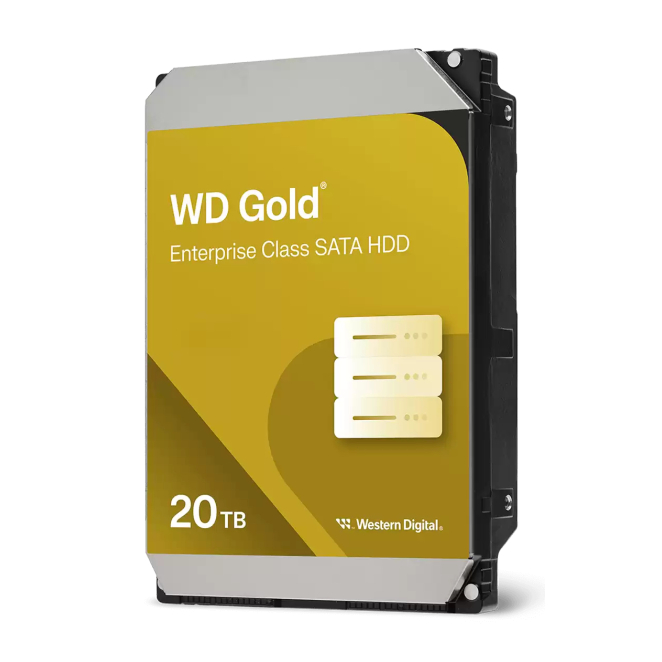 Western Digital Gold WD203KRYZ disco duro interno 20 TB 7200 RPM 512 MB 3.5″ SATA