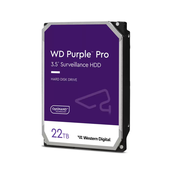 Western Digital Purple Pro disco duro interno 22 TB 7200 RPM 512 MB 3.5″ Serial ATA III