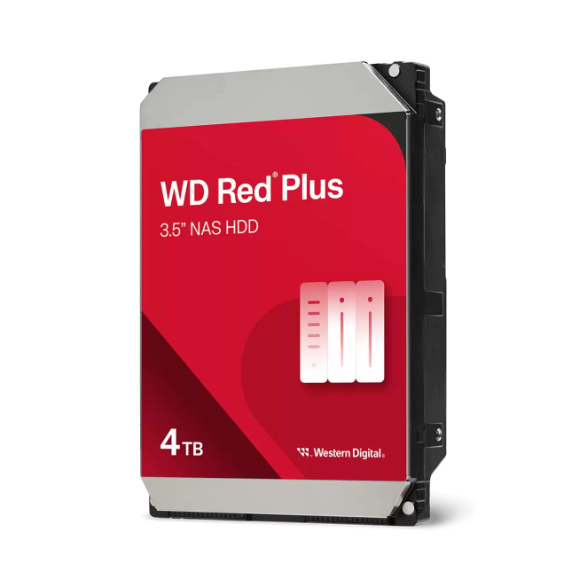 Western Digital Red Plus WD40EFZZ disco duro interno 4 TB 5400 RPM 128 MB 3.5″ Serial ATA III