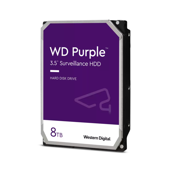 Western Digital Blue Purple disco duro interno 8 TB 5400 RPM 256 MB 3.5″ Serial ATA III