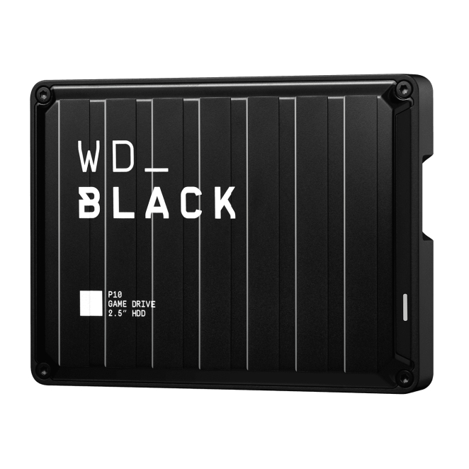 Western Digital P10 Game Drive disco duro externo vista lateral