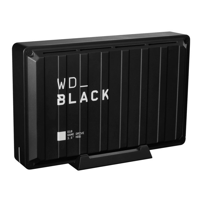 Western Digital D10 disco duro externo 8 TB 7200 RPM 3.2 Gen 2 (3.1 Gen 2) Negro, Blanco