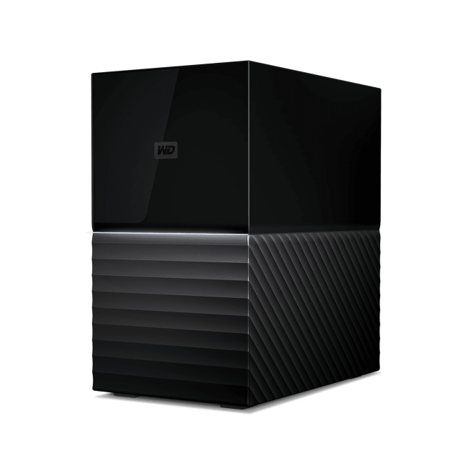 Western Digital My Book Duo disco duro externo 24 TB cable USB a la vista