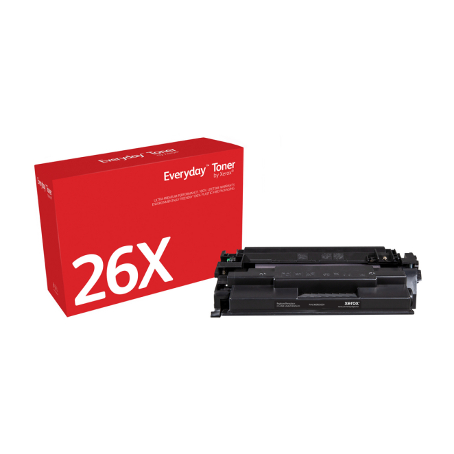 El tóner Everyday™ Negro de Xerox es compatible con HP 26A (CF226A), Capacidad estándar