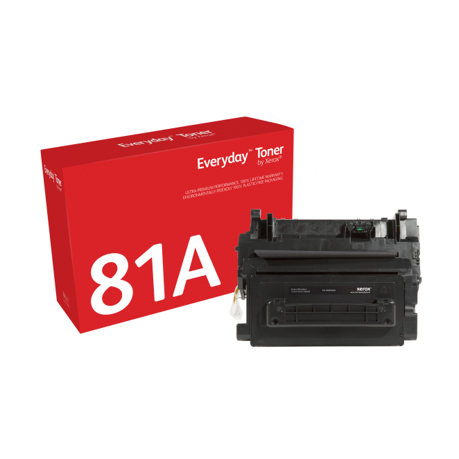 El tóner Everyday™ Negro de Xerox es compatible con HP 81A (CF281A), Capacidad estándar