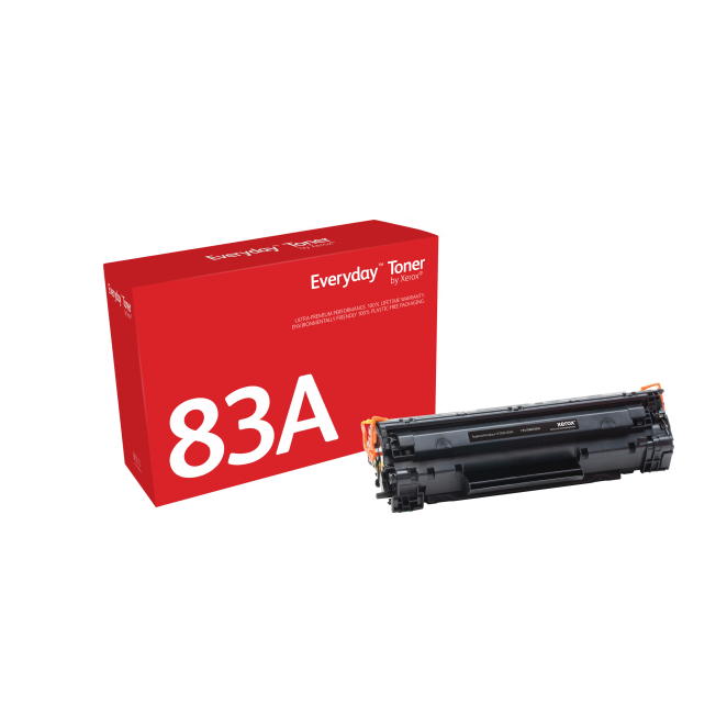 El tóner Everyday™ Negro de Xerox es compatible con HP 83A (CF283A), Capacidad estándar