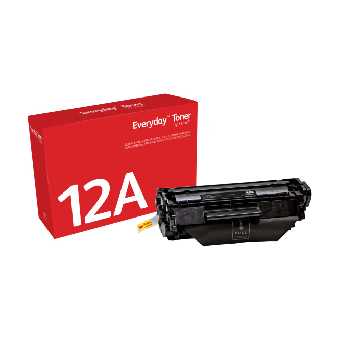 El tóner Everyday™ Negro de Xerox es compatible con HP 12A (Q2612A), Capacidad estándar