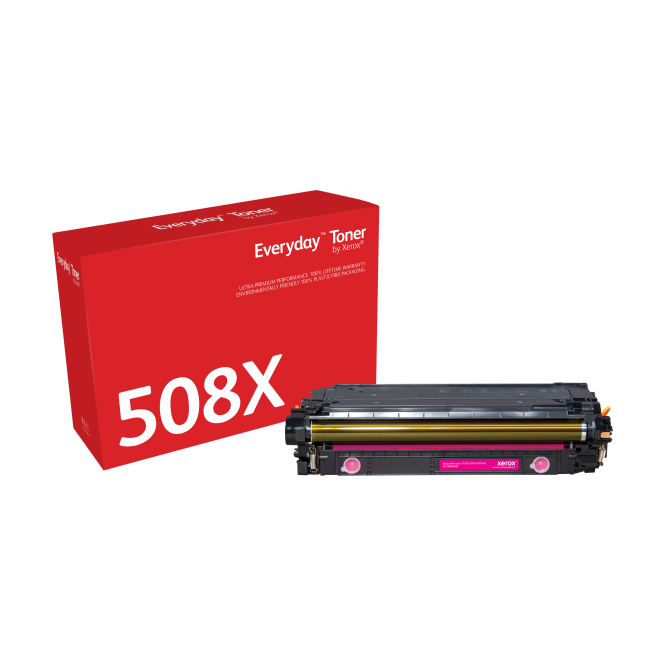 El tóner Everyday™ Magenta de Xerox es compatible con HP 508X (CF363X), Capacidad alta