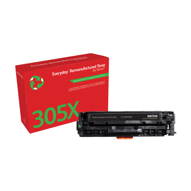 Tóner Everyday™ Negro remanufacturado de Xerox es compatible con HP 305X (CE410X), Capacidad alta