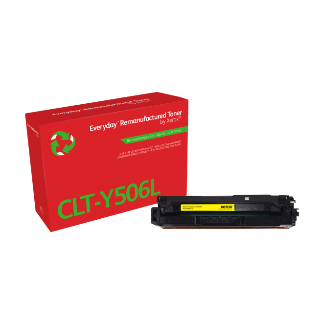 Tóner Everyday™ Amarillo remanufacturado de Xerox es compatible con Samsung CLT-Y506L, Capacidad alta