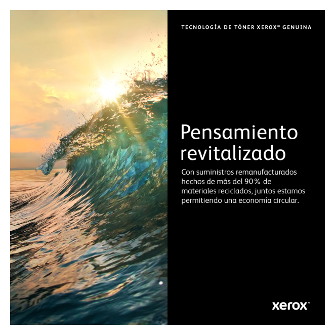 Xerox C230/C235 Cartucho de tóner amarillo mostrando contenido de la caja