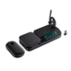 Yealink BH71 Workstation Pro Auriculares Inalámbrico gancho de oreja Oficina/Centro de llamadas USB Tipo C Bluetooth Base de carga Negro