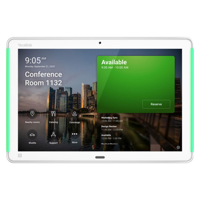 Yealink RoomPanel Plus 25,6 cm (10.1″) 1280 x 800 Pixeles 802.11a, 802.11b, 802.11g, Wi-Fi 4 (802.11n), Wi-Fi 5 (802.11ac) Bluetooth