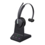 Yealink WH64 Mono UC Auriculares Inalámbrico Diadema Oficina/Centro de llamadas USB Tipo C Bluetooth Negro