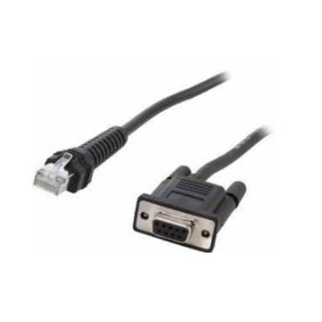 Zebra CBA-RF5-S07ZAR cable de serie Negro 0,82296 m DB-9 RJ-45