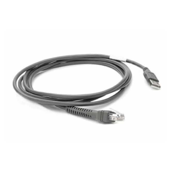 Zebra CBA-U21-S07ZBR cable de serie Negro 2,1 m USB EAS