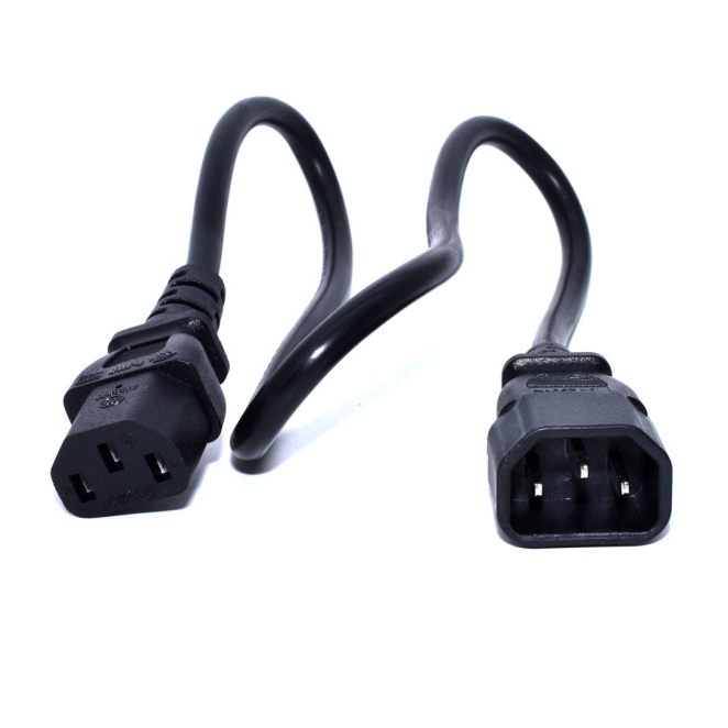 Zebra CS-CAB-IEC cable de transmisión Negro 0,5 m C13 acoplador C14 acoplador