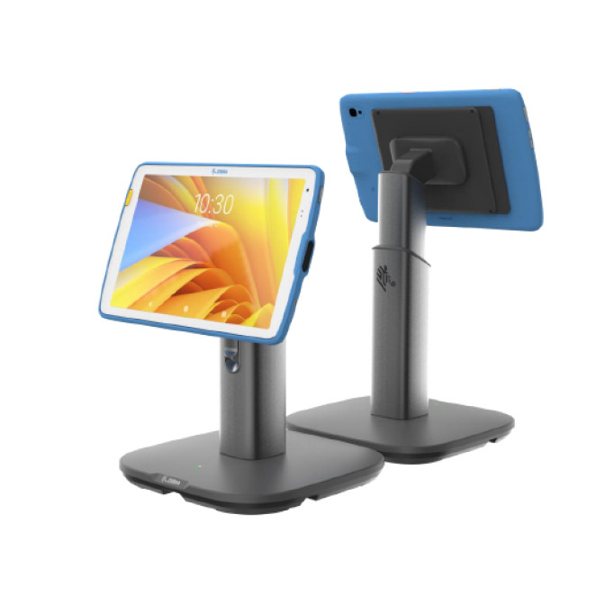 Zebra STND-ET4X-10POS1-01 mueble y soporte para dispositivo multimedia Negro Tableta Carro para administración de tabletas