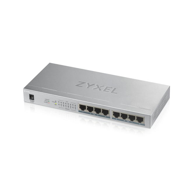 Zyxel GS1008HP No administrado Gigabit Ethernet (10/100/1000) Energía sobre Ethernet (PoE) Gris